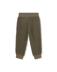 Pantalon en tissu peluche - Vert army