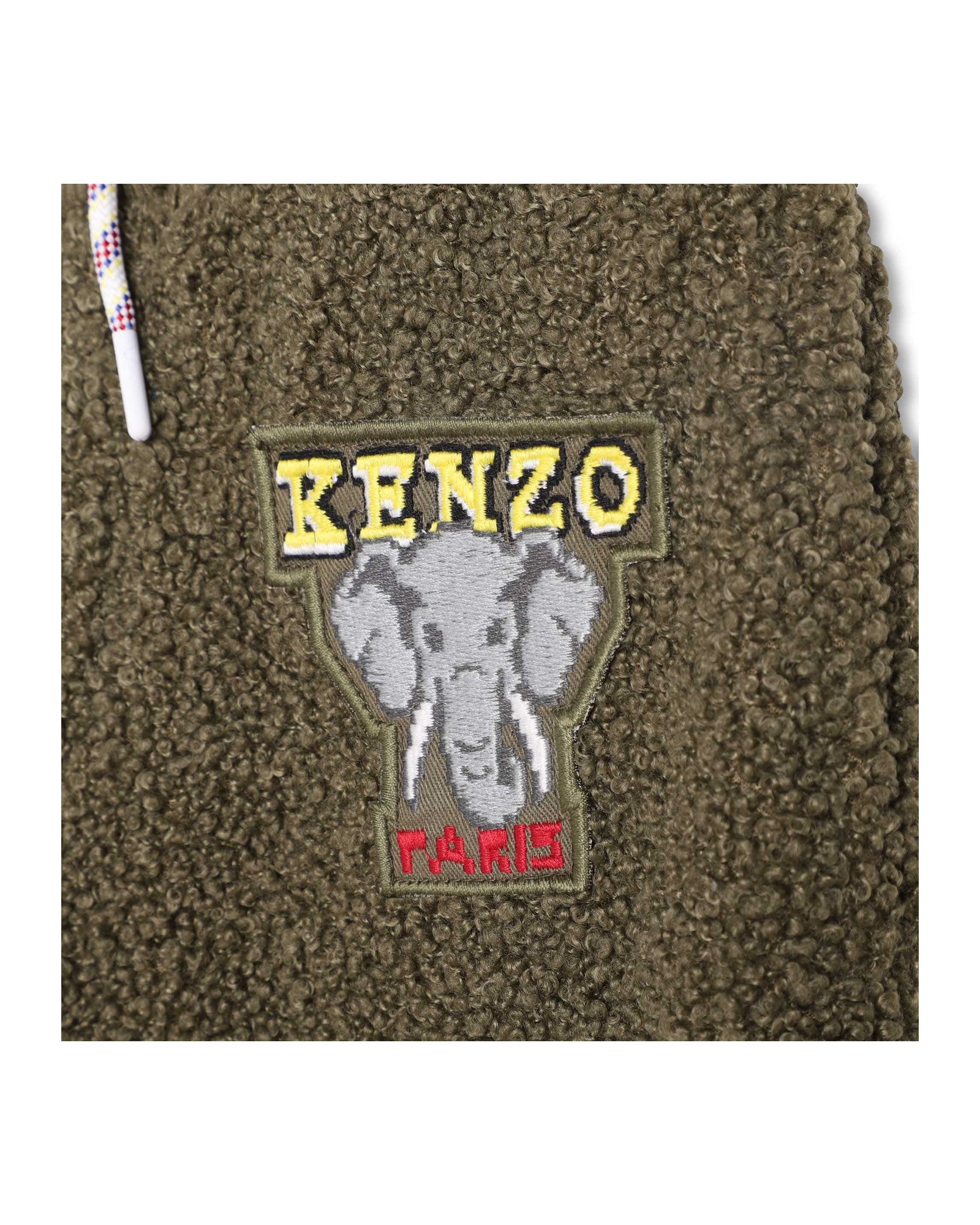 Pantalon en tissu peluche - Vert army