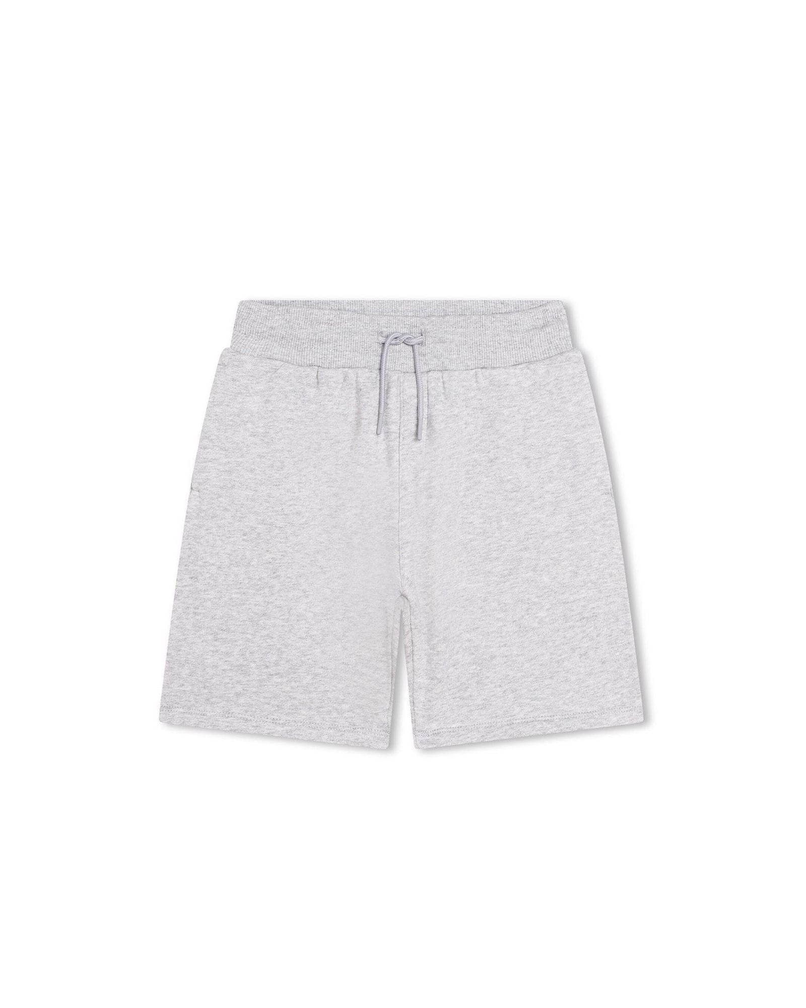Short en coton - Gris Chiné