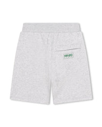 Short en coton - Gris Chiné