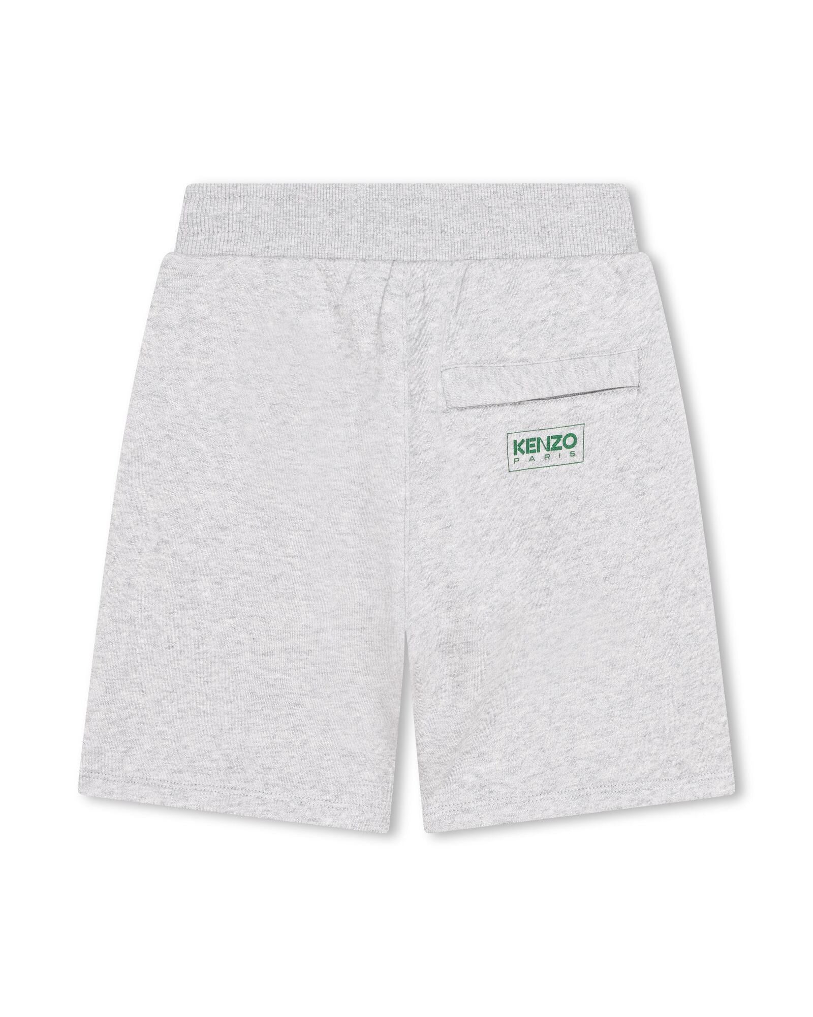 Short en coton - Gris Chiné