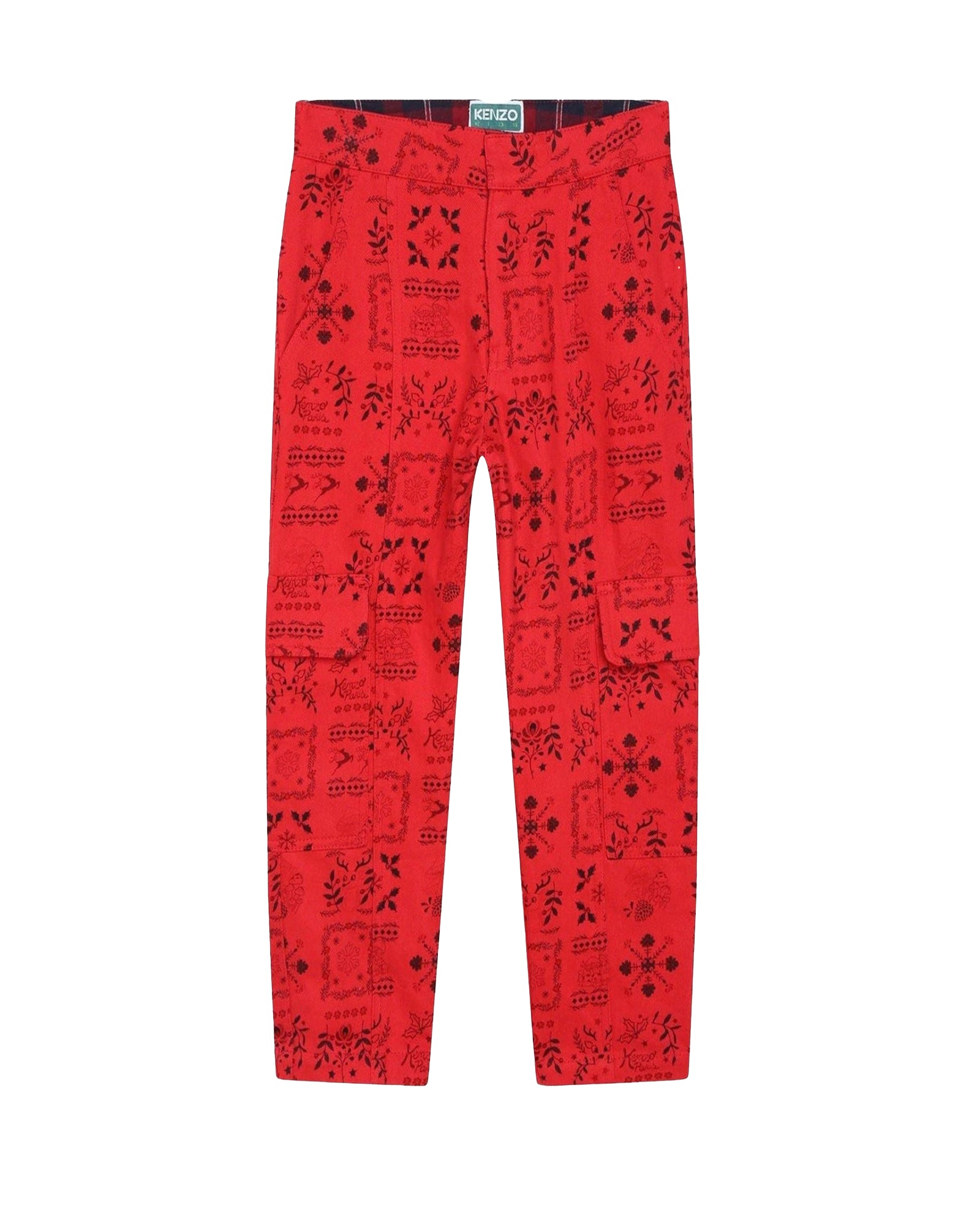 Pantalon en coton - Rouge Foncé