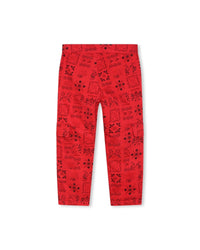 Pantalon en coton - Rouge Foncé