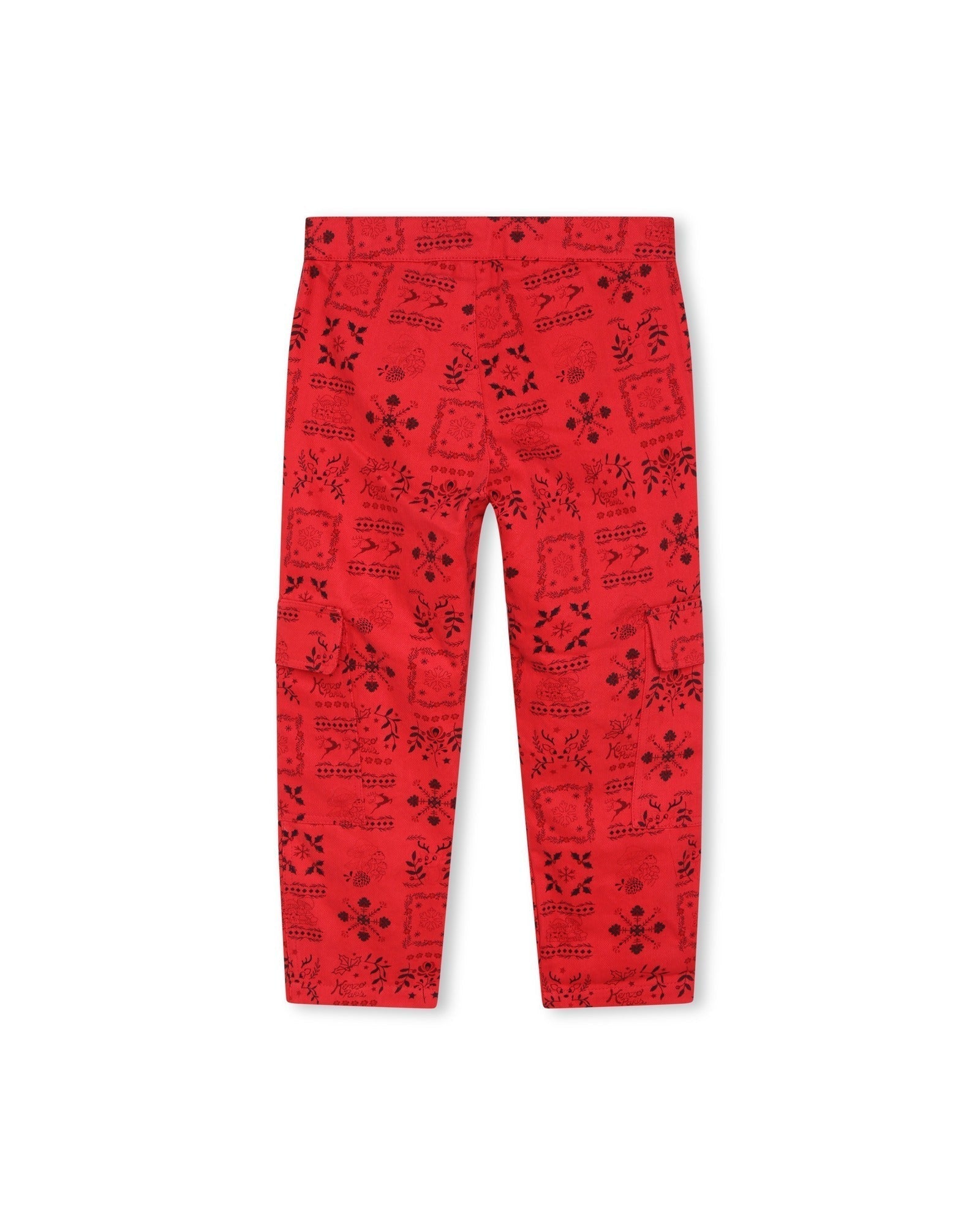 Pantalon en coton - Rouge Foncé