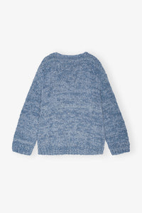 Cardigan tricoté en denim - Light Indigo