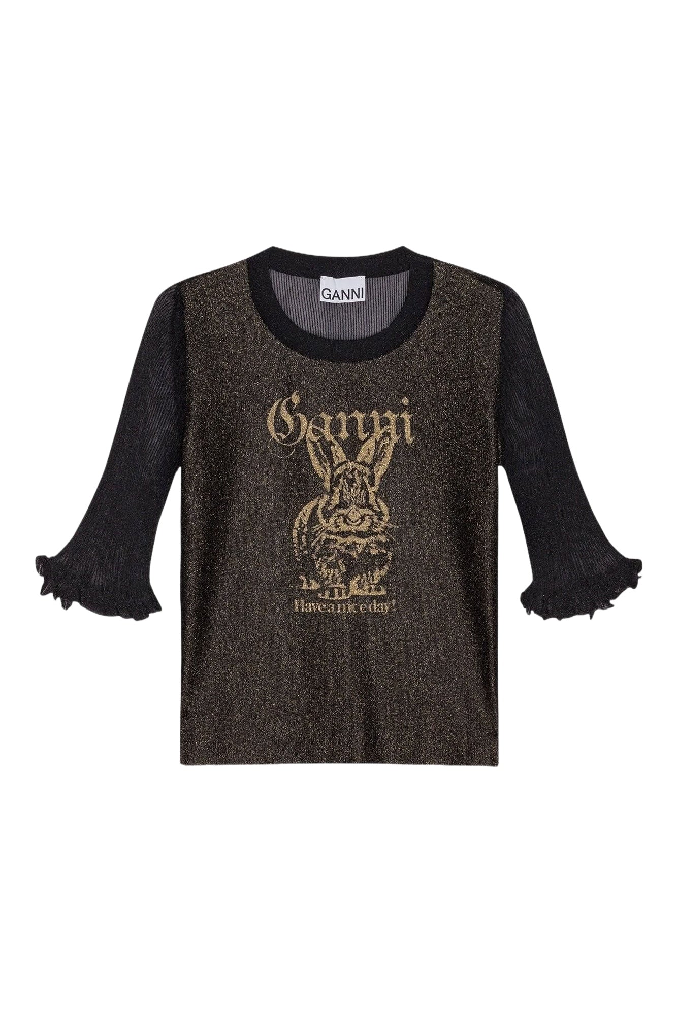 Top en jacquard - Black