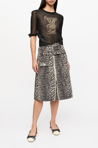 Top en jacquard - Black