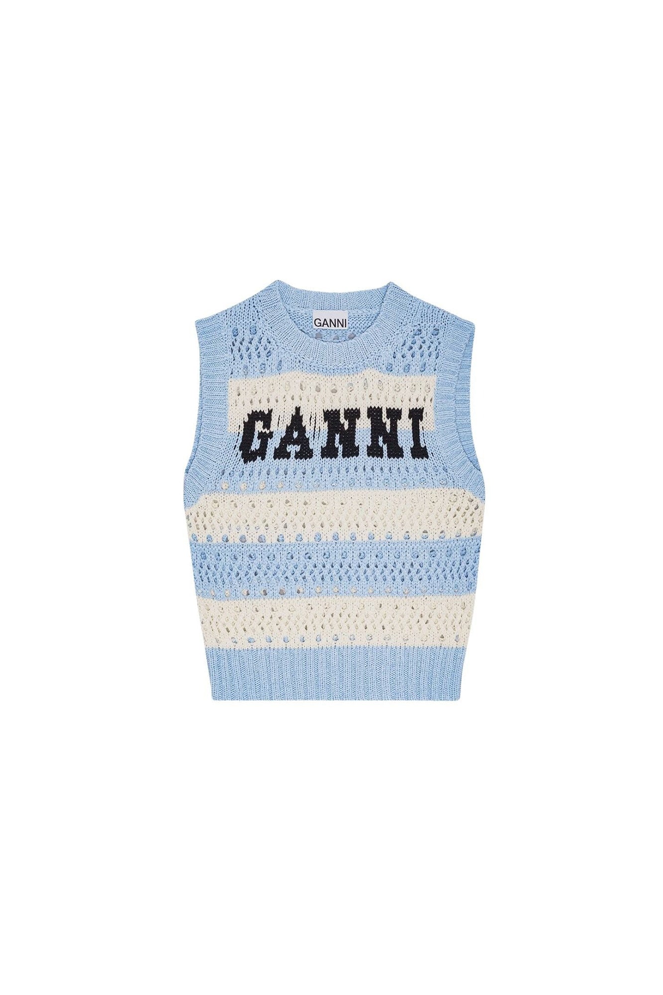 Pull sans manches rayé - Soft Chambray