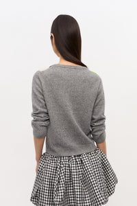 Cardigan à carreaux en laine et cachemire - Paloma Melange