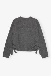 Pull oversize froncé en laine - Phantom