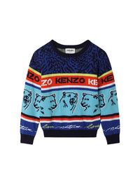 Pull en coton Multi iconics - Wave Blue