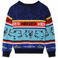 Pull en coton Multi iconics - Wave Blue