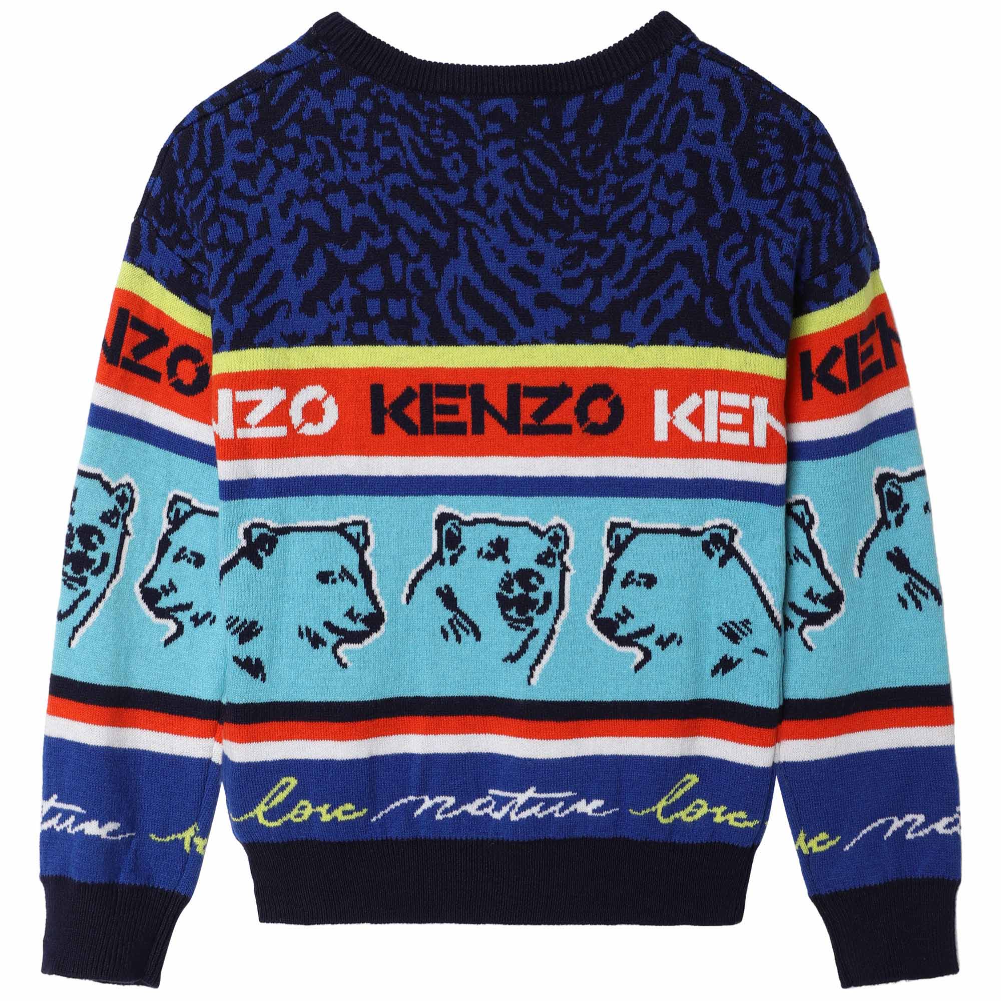 Pull en coton Multi iconics - Wave Blue