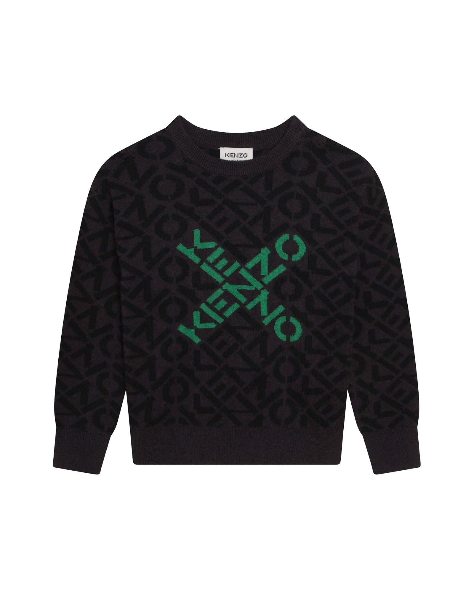 Pull en coton Cross boy - Gris Taupe