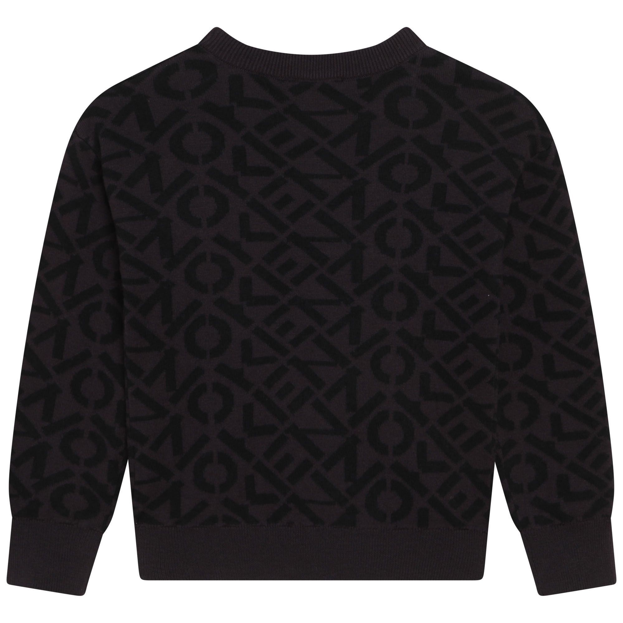 Pull en coton Cross boy - Gris Taupe