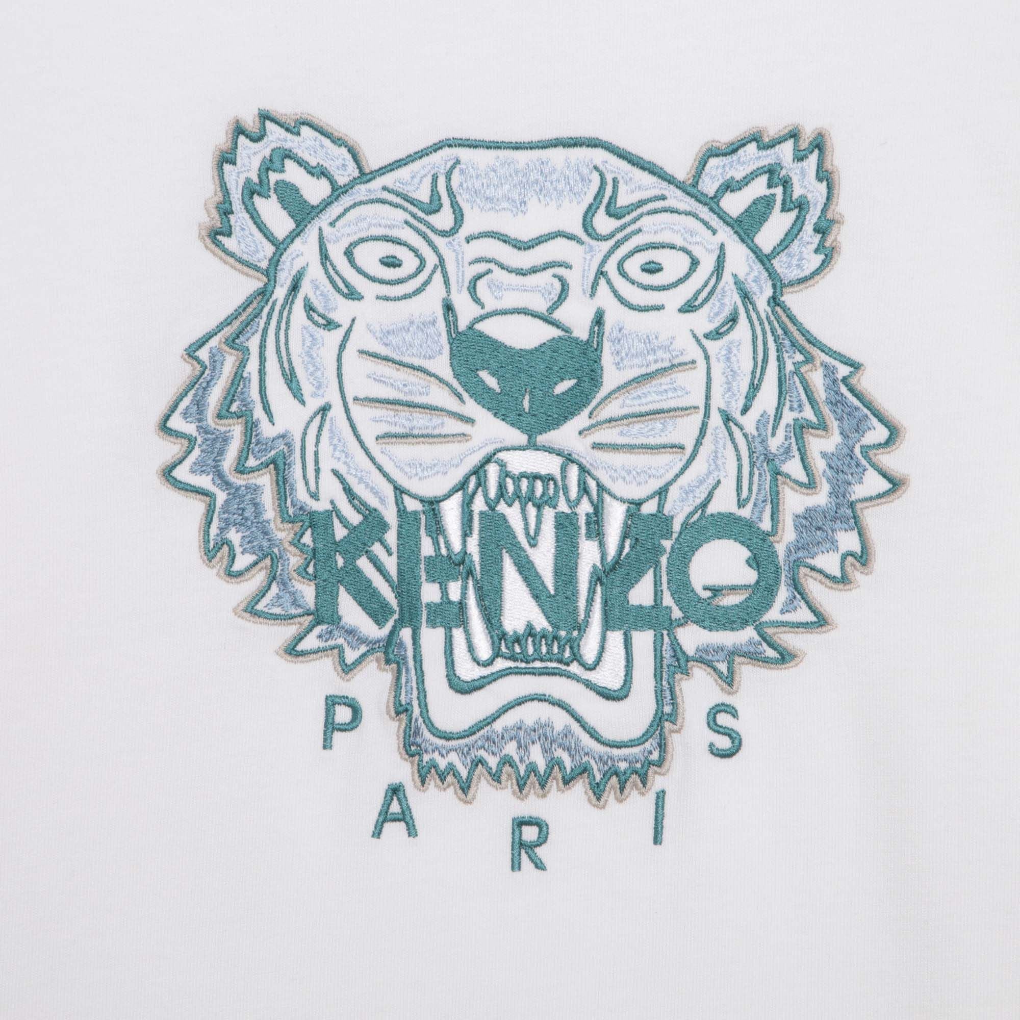 T-shirt motifs Tiger - Blanc cassé