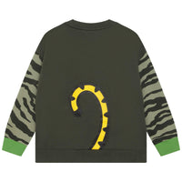 Sweatshirt en molleton brossé avec impression Kotora - Burnt olive