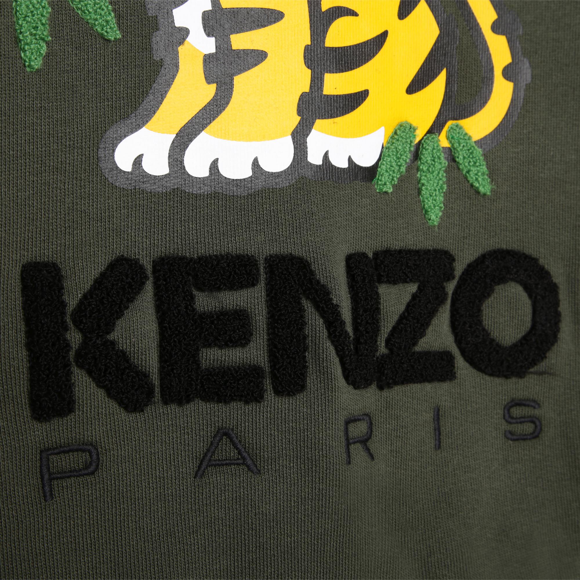 Sweatshirt en molleton brossé avec impression Kotora - Burnt Olive