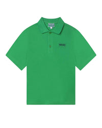 Cotton short-sleeved polo shirt - Acid Green