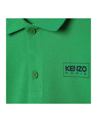 Cotton short-sleeved polo shirt - Acid Green