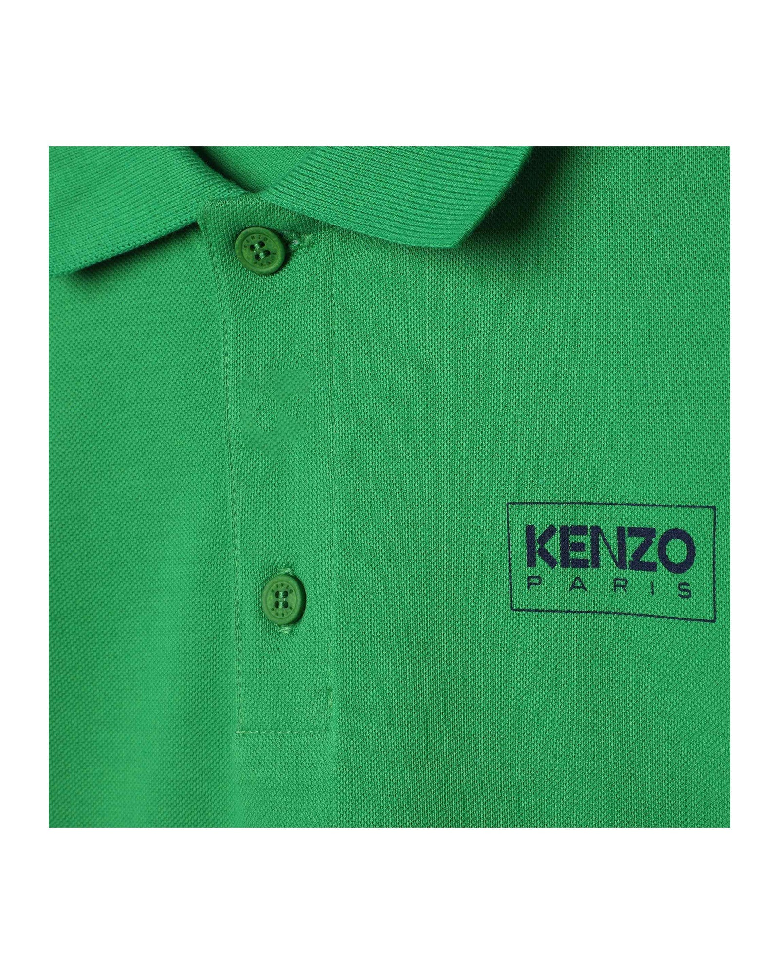Cotton short-sleeved polo shirt - Acid Green