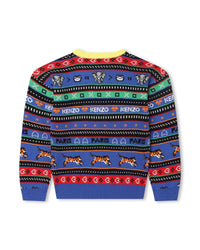 Pull en coton - Wave blue