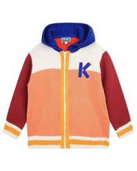 Cotton knitted cardigan - Wave Blue
