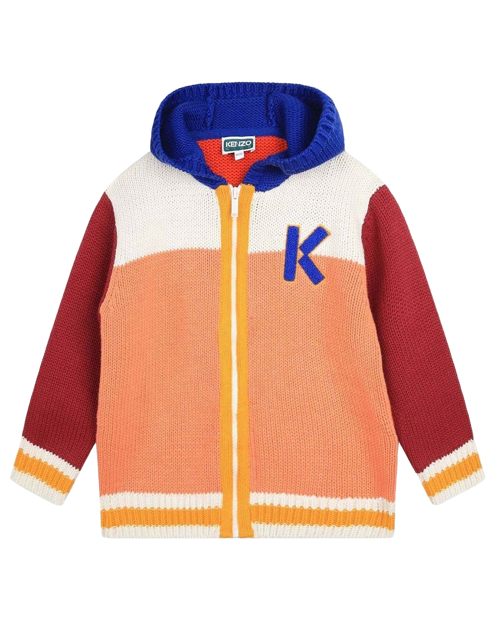 Cotton knitted cardigan - Wave Blue