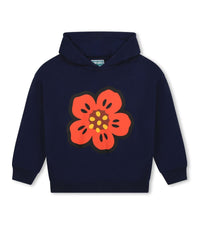 Sweatshirt à capuche en coton - Wave blue