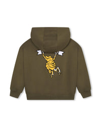 Sweat à capuche en coton - Vert Army