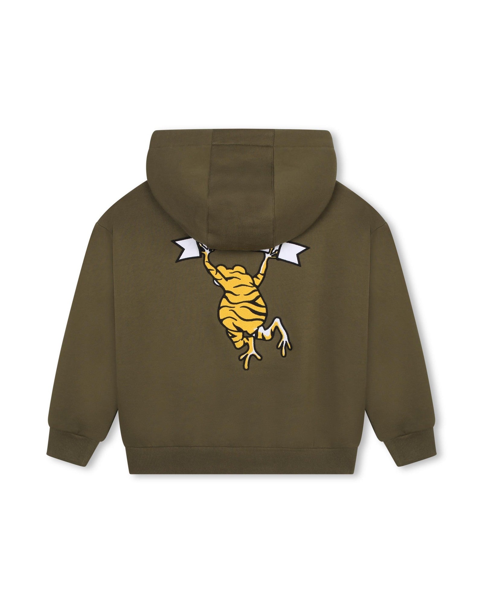 Sweat à capuche en coton - Vert Army