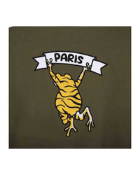 Sweat à capuche en coton - Vert Army
