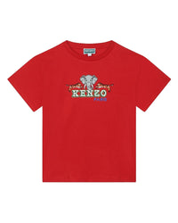 T-shirt à manches courtes en coton - Rouge