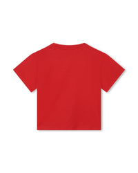 T-shirt à manches courtes en coton - Rouge