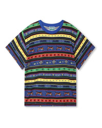 T-shirt à manches courtes en coton - Wave blue