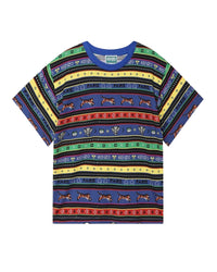 Cotton short-sleeved T-shirt - Wave Blue