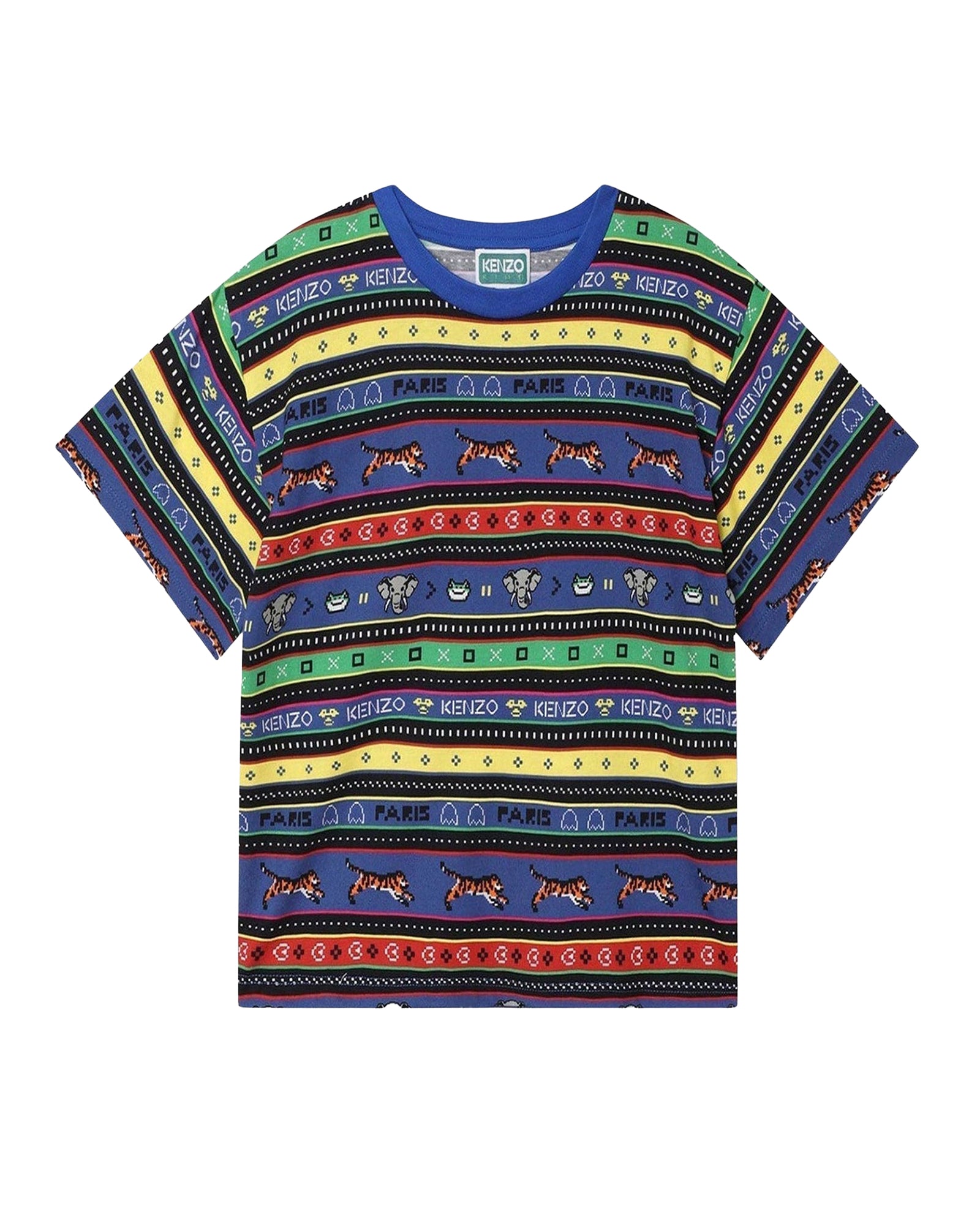 Cotton short-sleeved T-shirt - Wave Blue