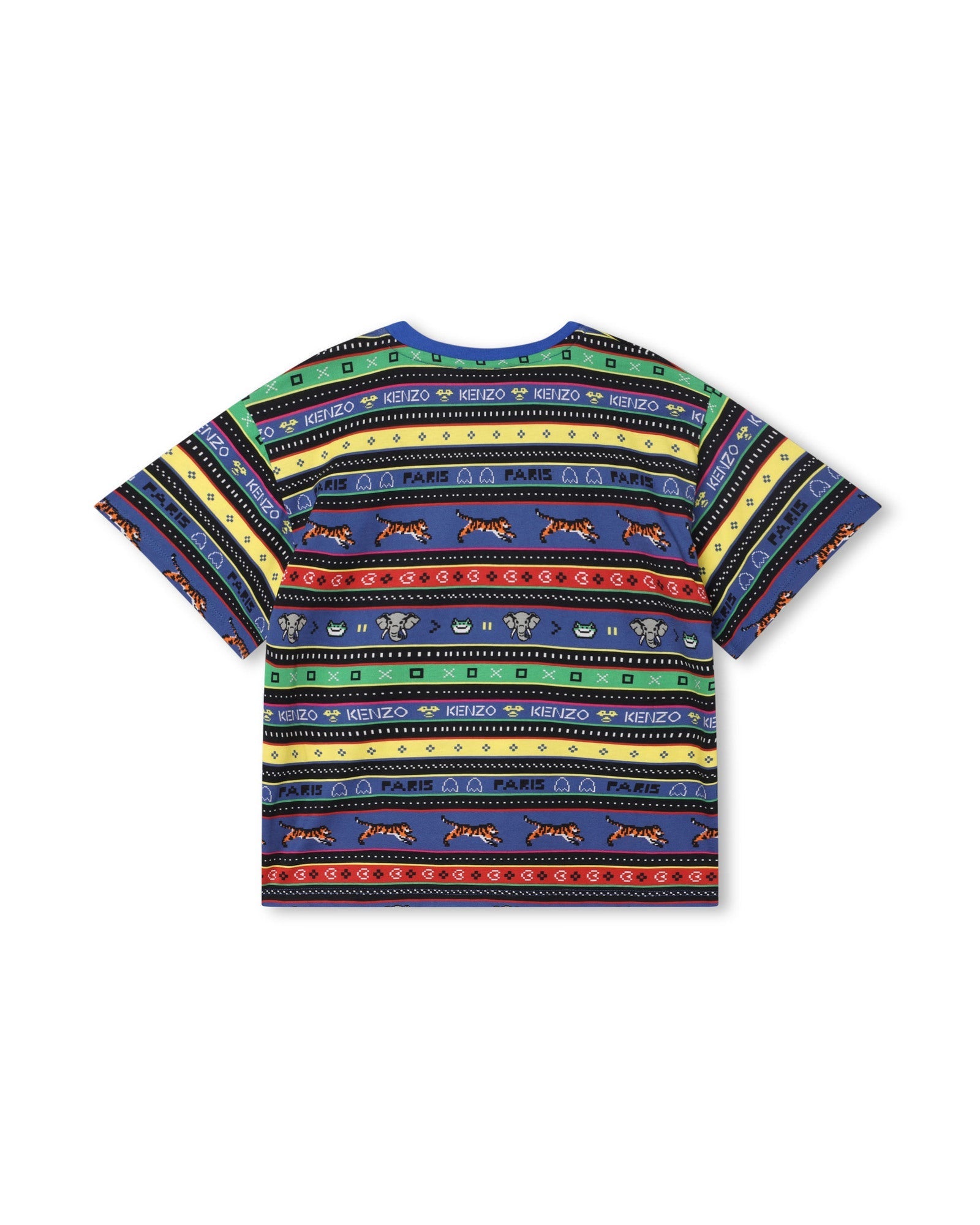 T-shirt à manches courtes en coton - Wave blue