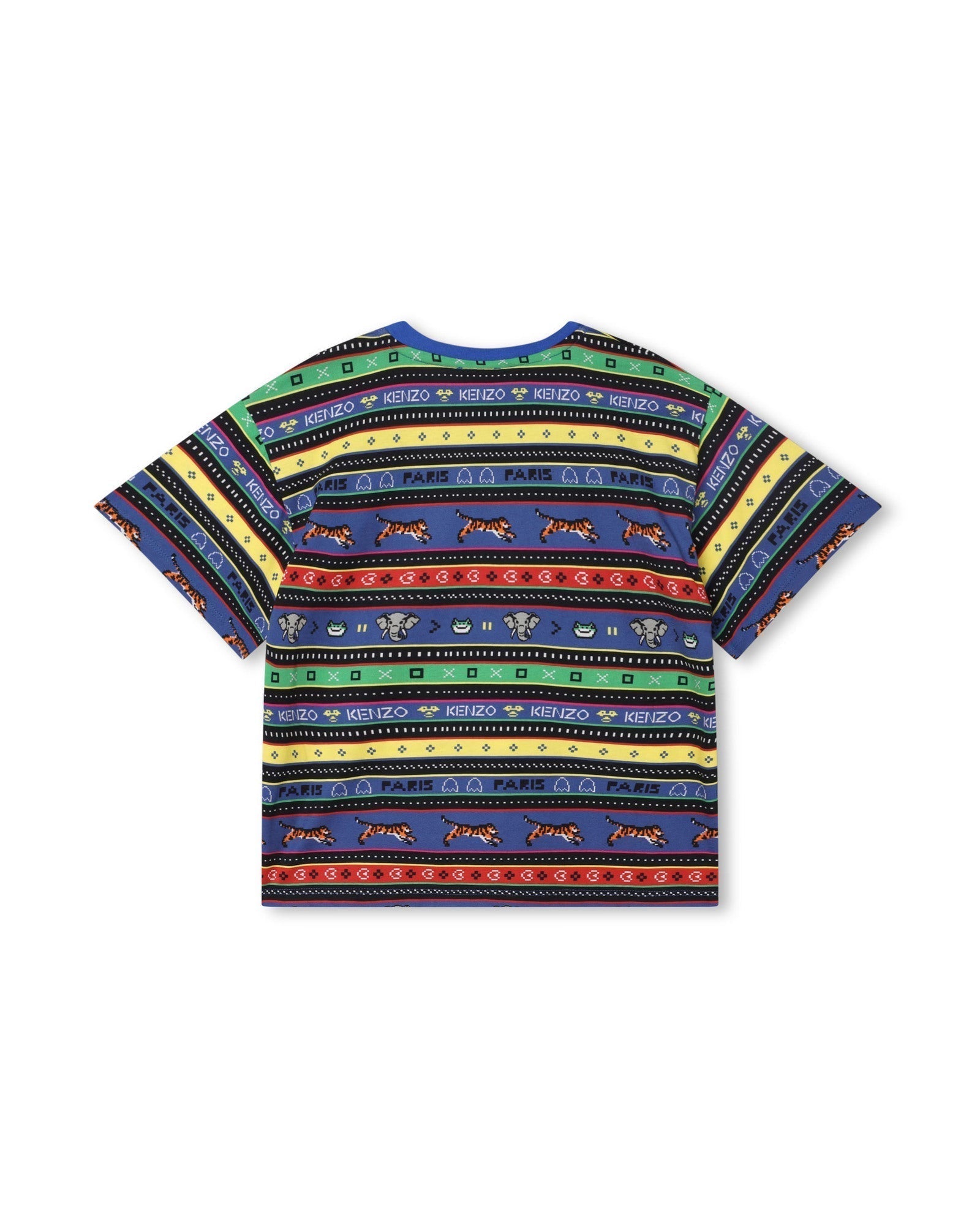 Cotton short-sleeved T-shirt - Wave Blue