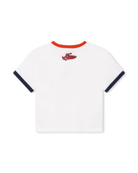 T-shirt à manches courtes en coton - Ivoire