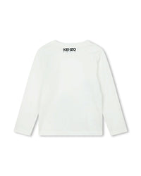 Long-sleeved cotton T-shirt - Ivory