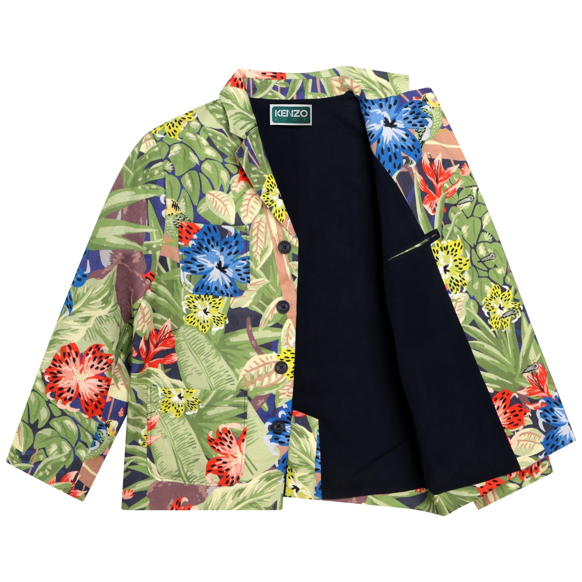 Veste de costume en lin - Marine