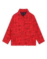 Veste réversible en coton - Rouge foncé