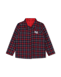 Veste réversible en coton - Rouge foncé