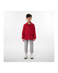 Veste réversible en coton - Rouge foncé