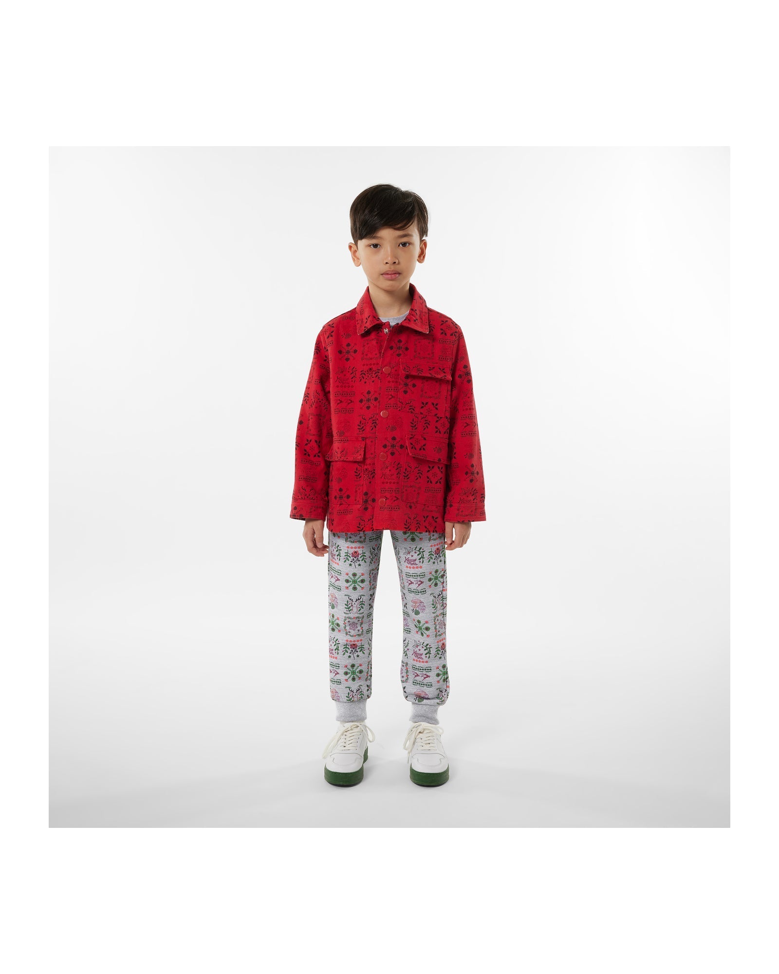 Veste réversible en coton - Rouge foncé