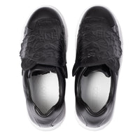 Low leather sneakers - Black