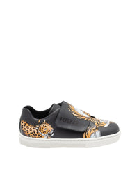 Leather sneakers - Lead
