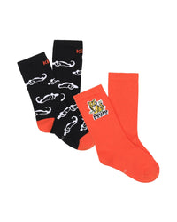 Lot de 2 paires de chaussettes en coton - Deep Orange