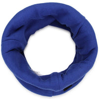 Écharpe tube tricot en coton - Wave Blue